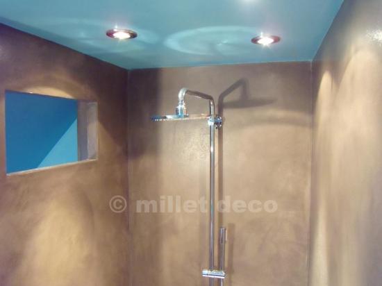douche italienne, PARIS 16ème, PARIS 17ème, beton cire, salle de bains